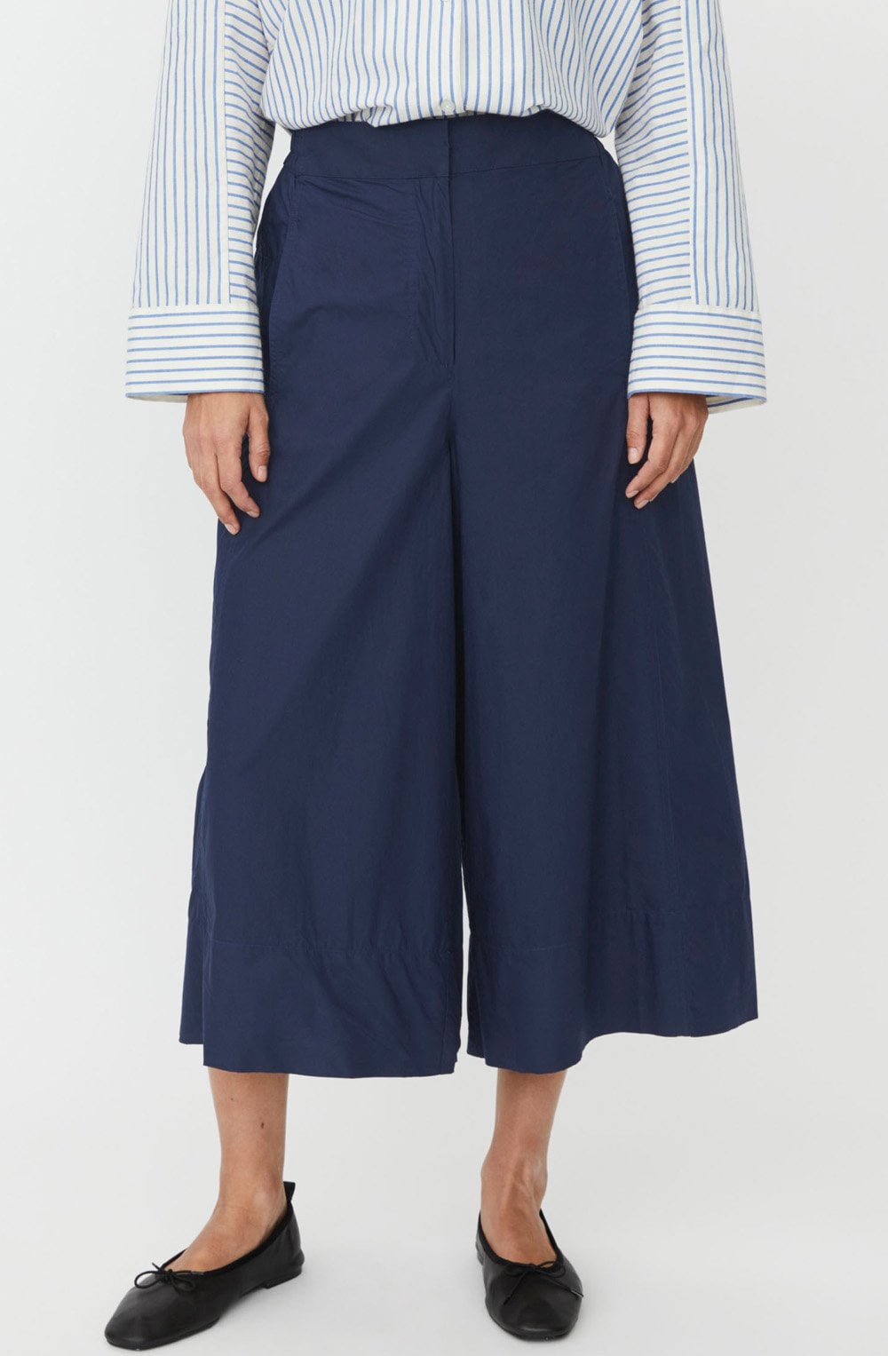 Portia Navy Blazer Oversized Culottes