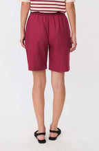 Prudie Beet Red Linen Shorts