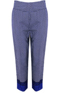 Prunel Greek Blue Org Patterned Culottes