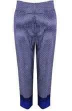 Prunel Greek Blue Org Patterned Culottes