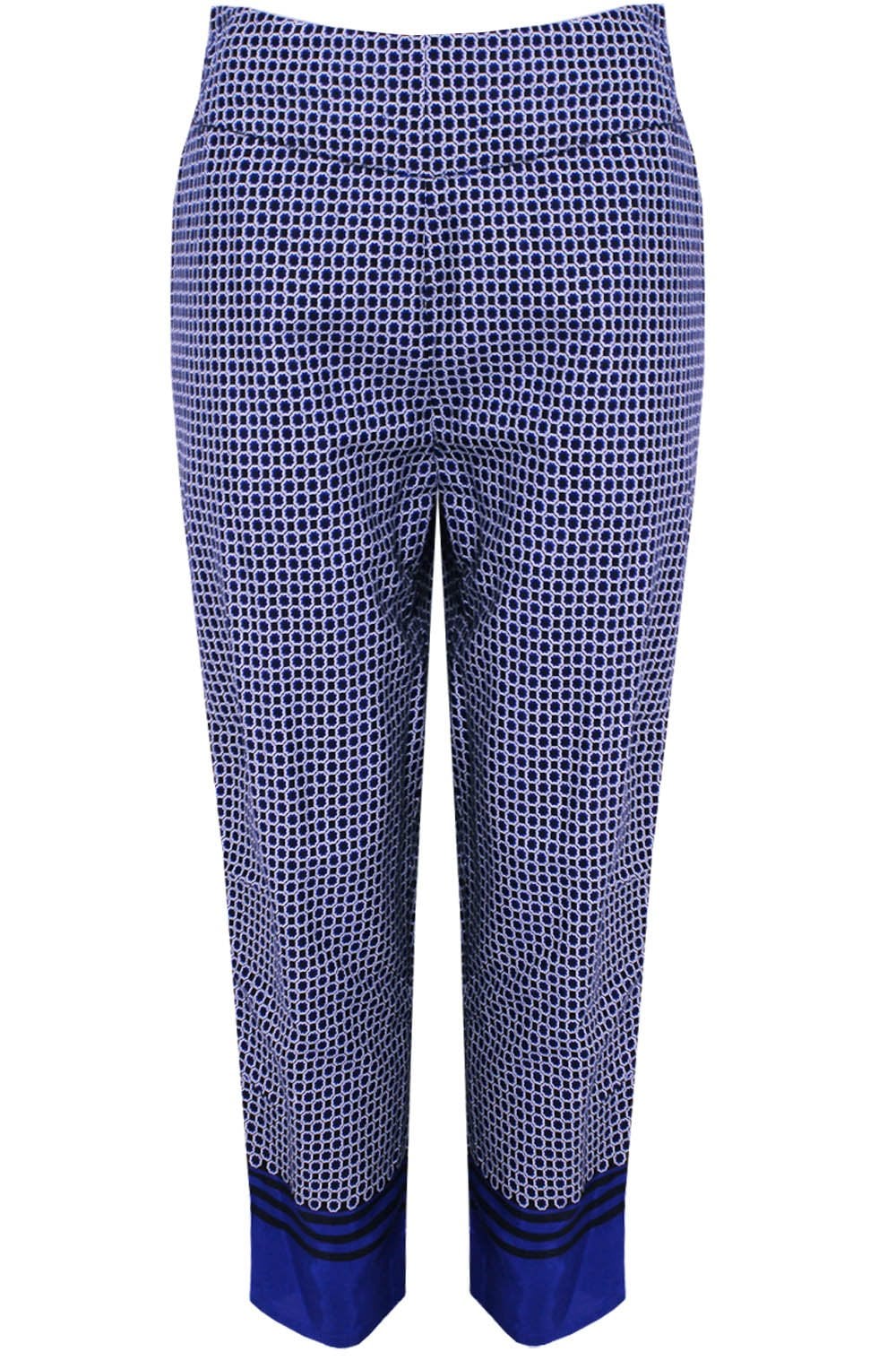 Prunel Greek Blue Org Patterned Culottes