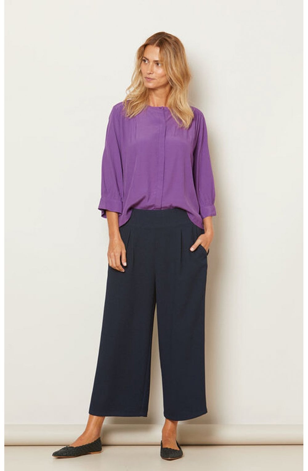 Pusna Navy Culottes