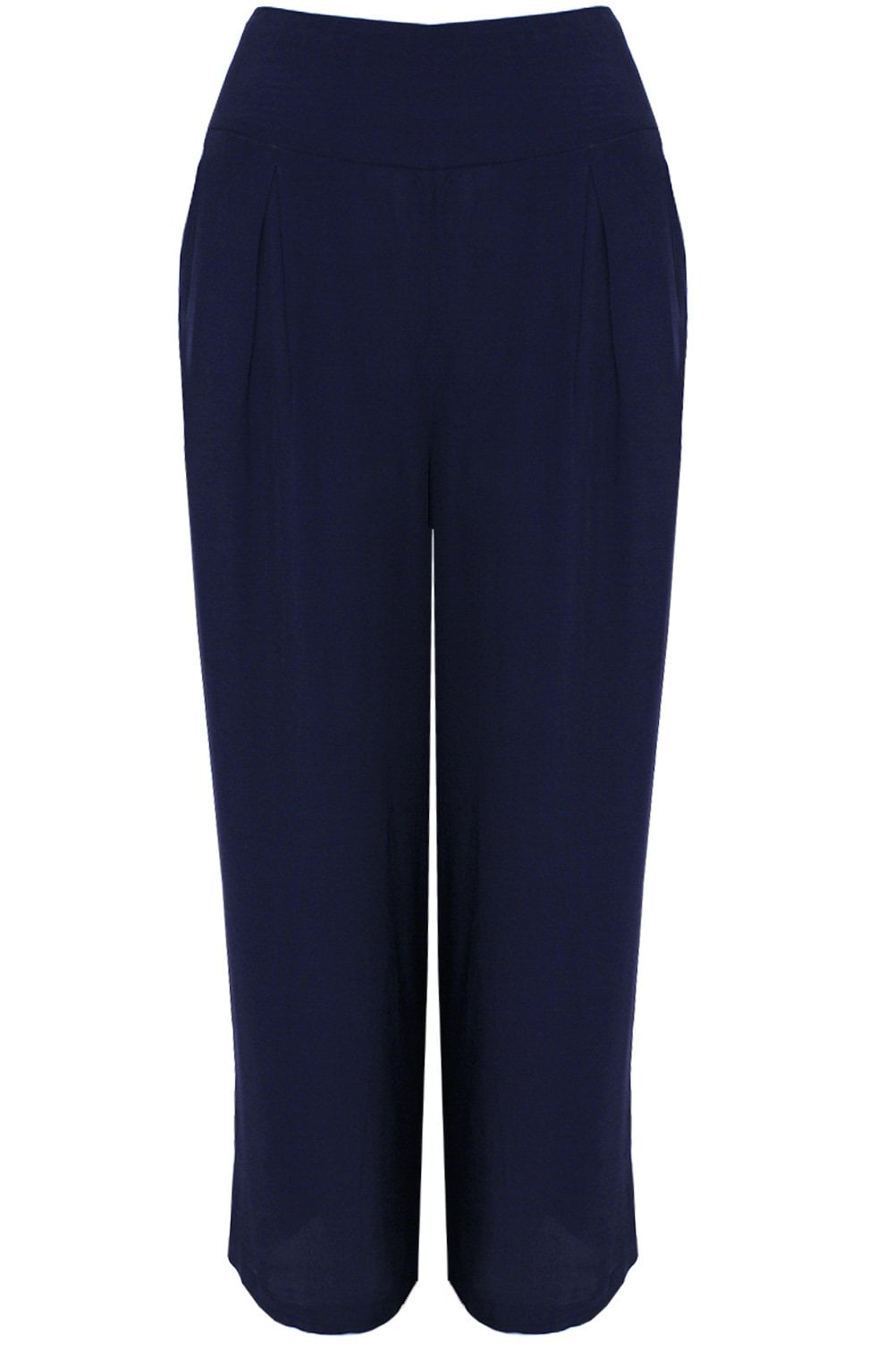 Pusna Navy Wide Leg Culottes
