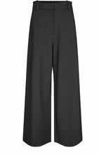 Pylvire Black Weighted Jersey Wide Leg Trousers