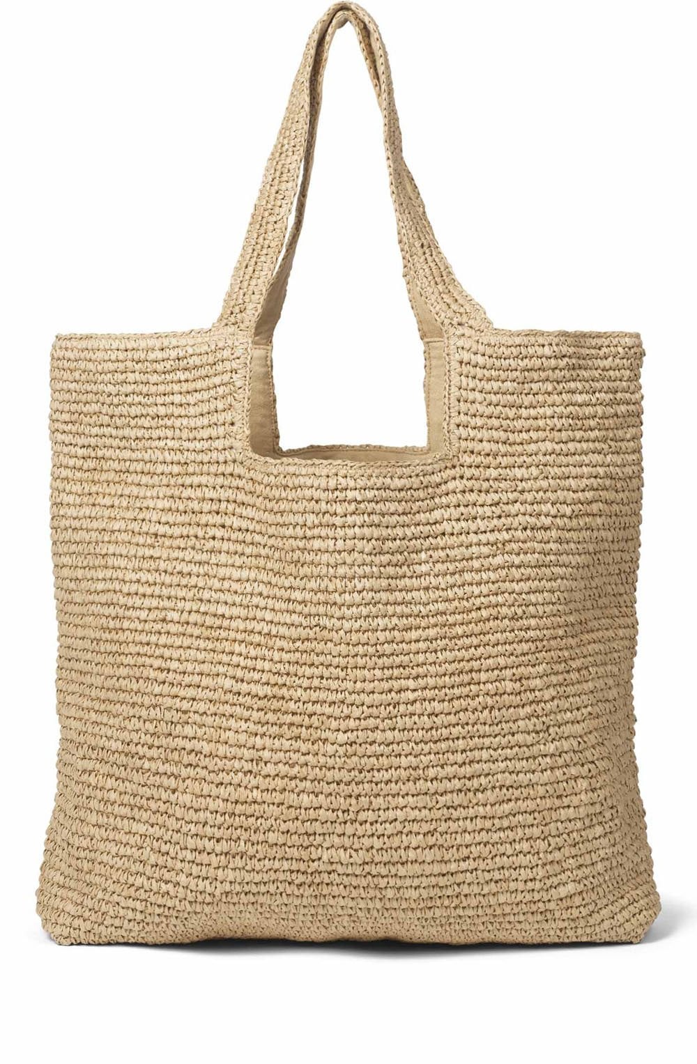 Radia Natural Woven Raffia Bag
