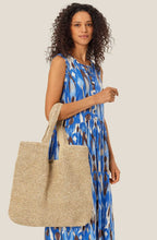 Radia Natural Woven Raffia Bag