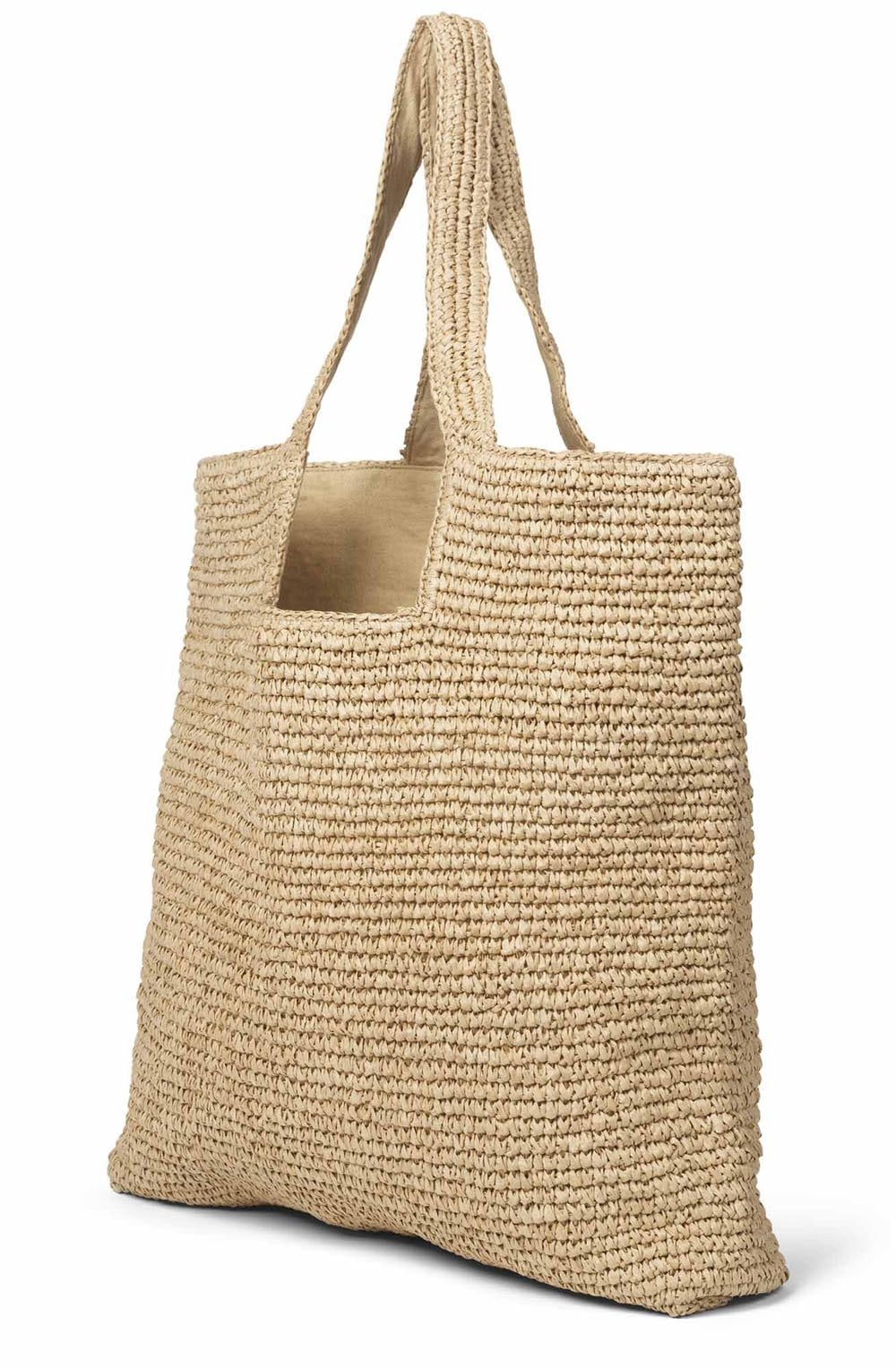 Radia Natural Woven Raffia Bag