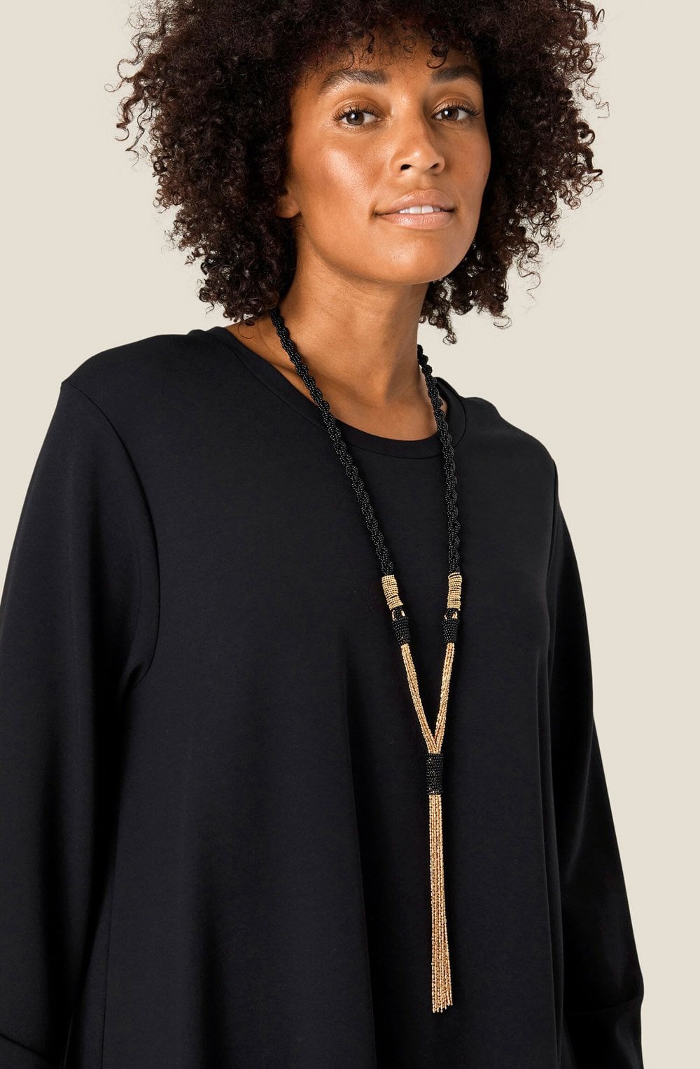 Rahil Gold and Black Necklace