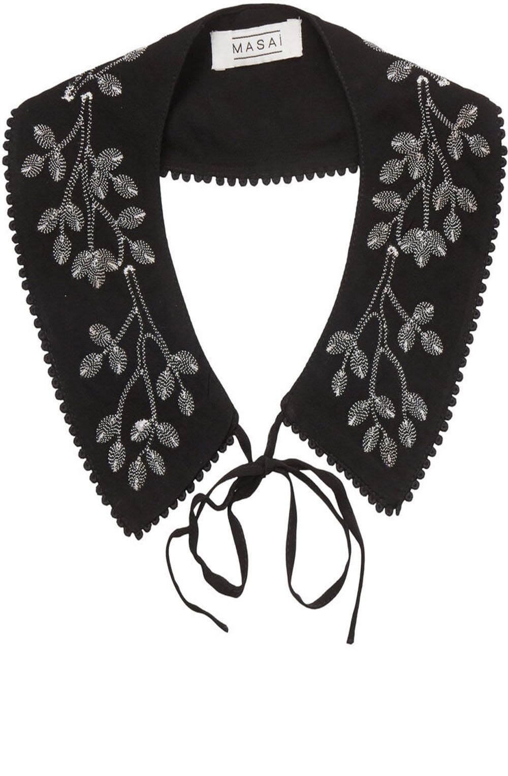 Rava Black Flower Bud Collar