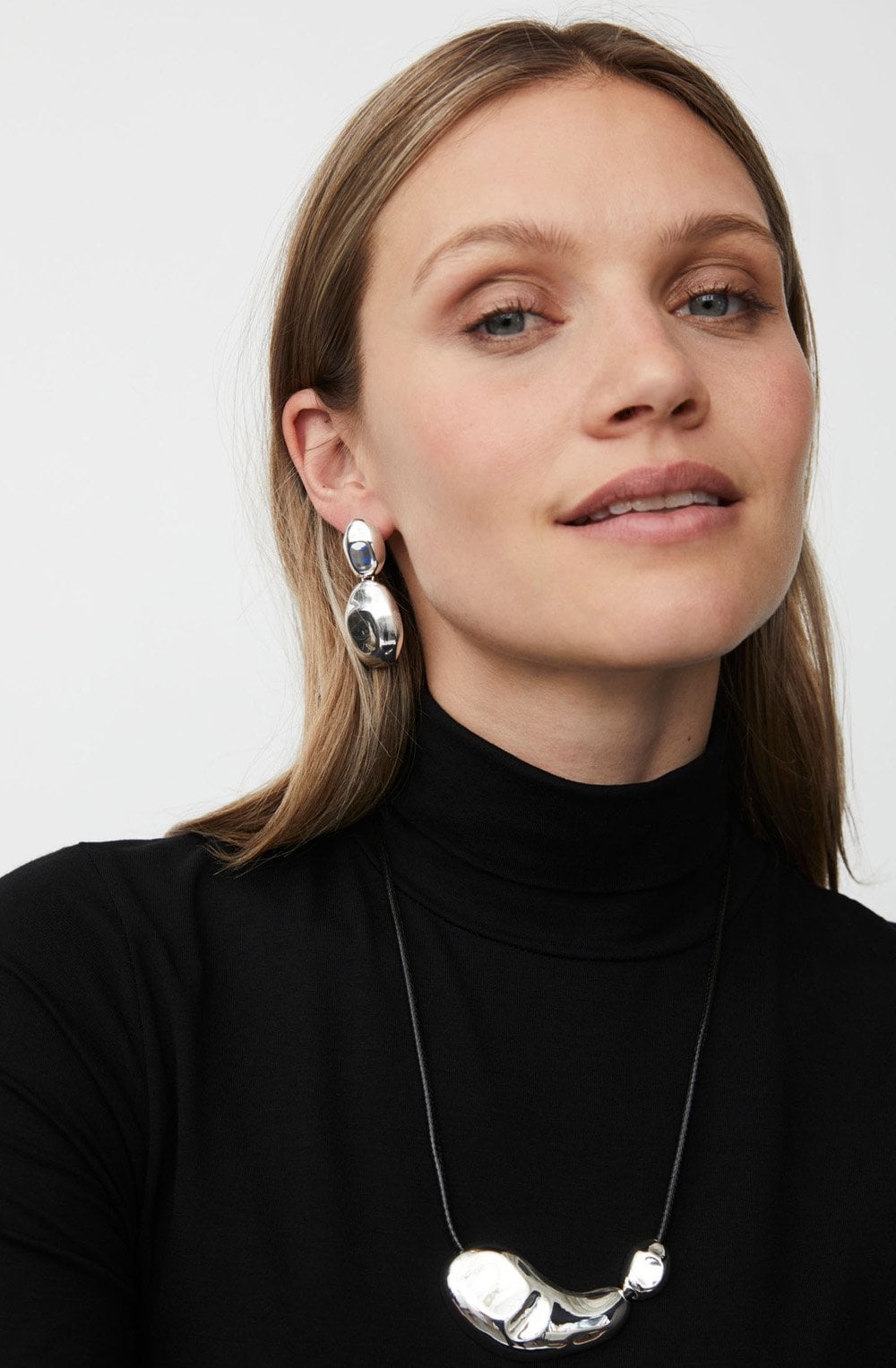 Rayani Silver Statement Earrings