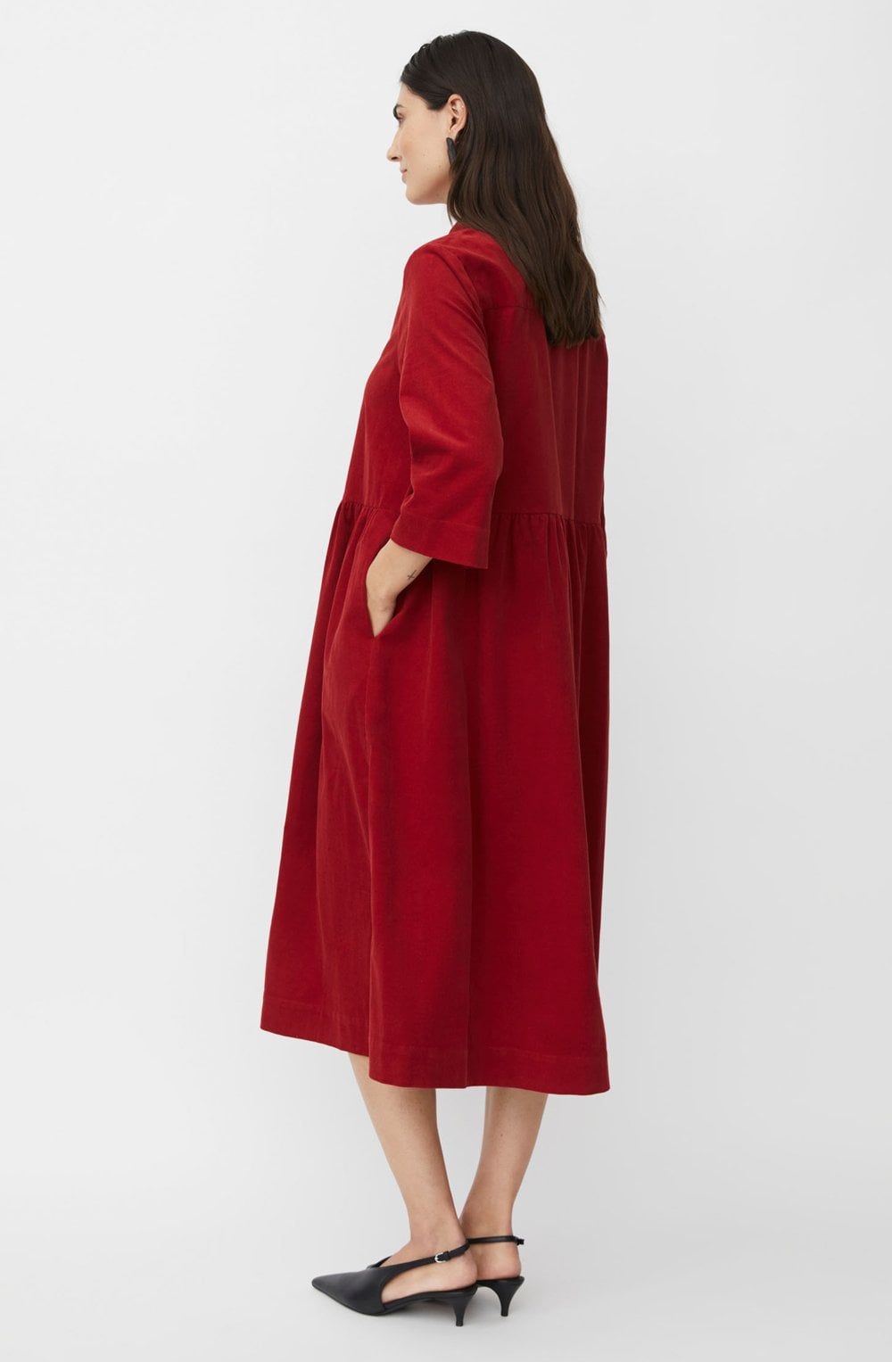 Red Dahlia Nynisla Corduroy Shirt Dress