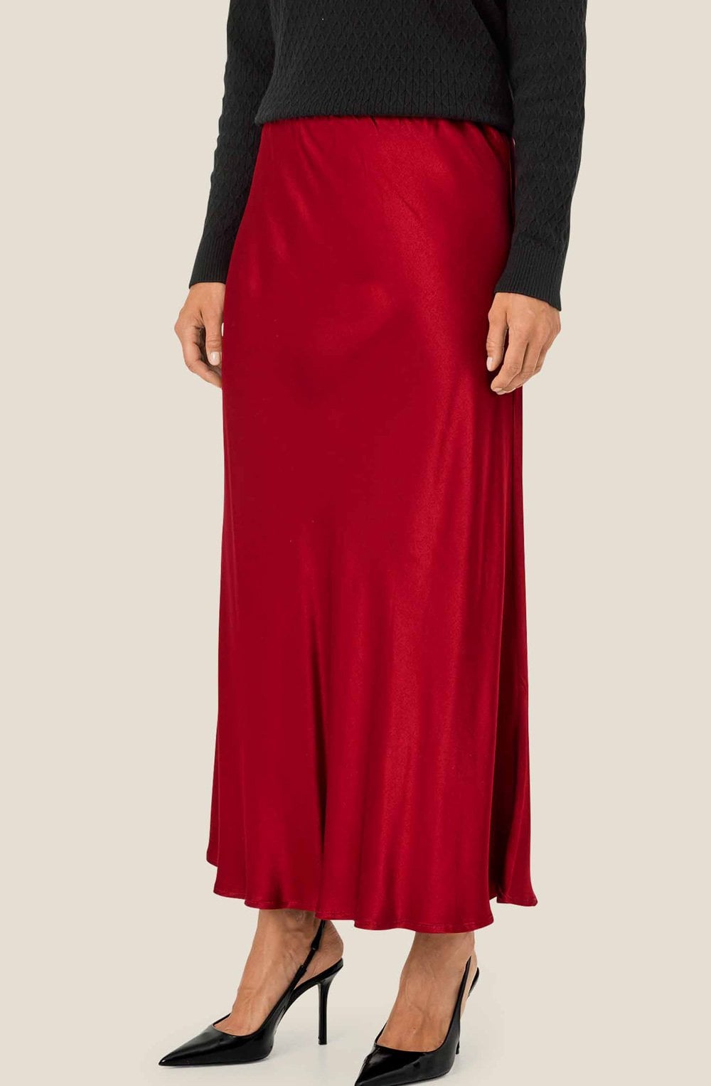 Red Dahlia Sybil Silky Skirt