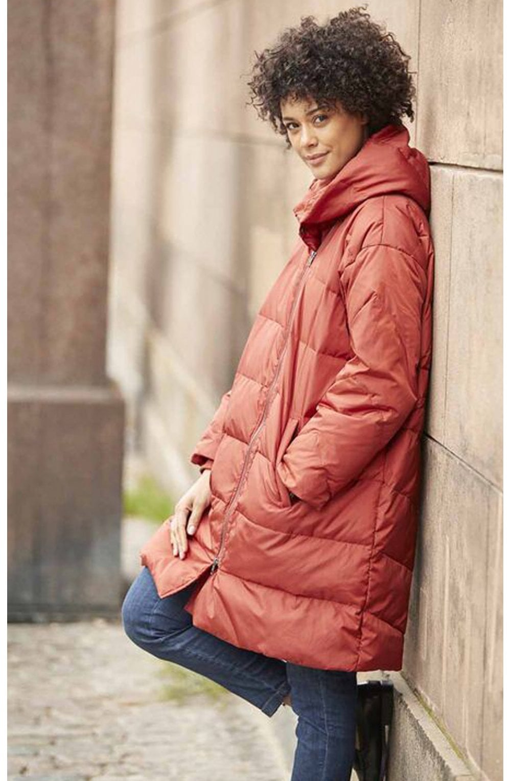 Red Ochre Tuala quilted coat