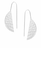 Rhevara Silver Hammered Earrings