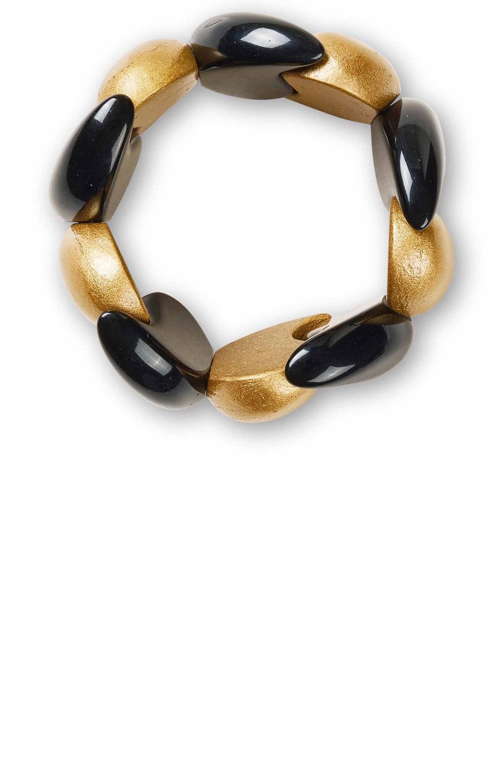 Riggi Gold and Black Beaded Bracelet