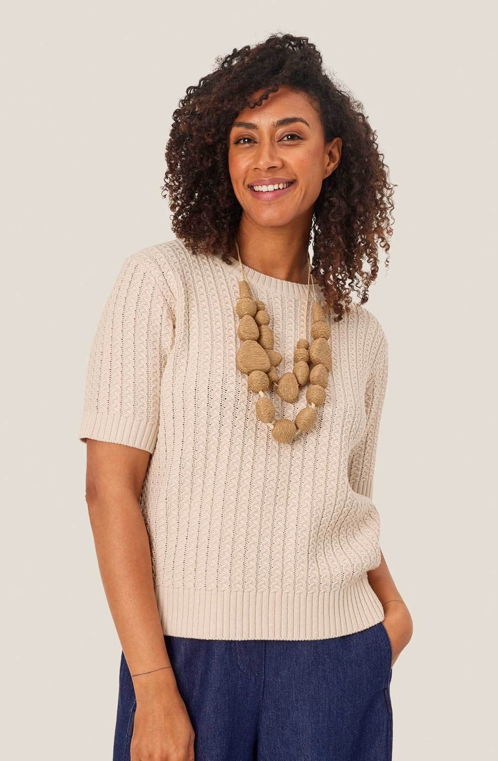 Rinsiga Safari Rope Bead Necklace
