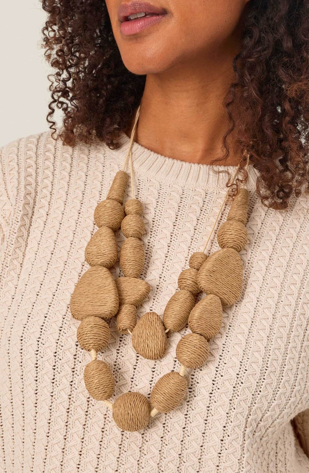 Rinsiga Safari Rope Bead Necklace