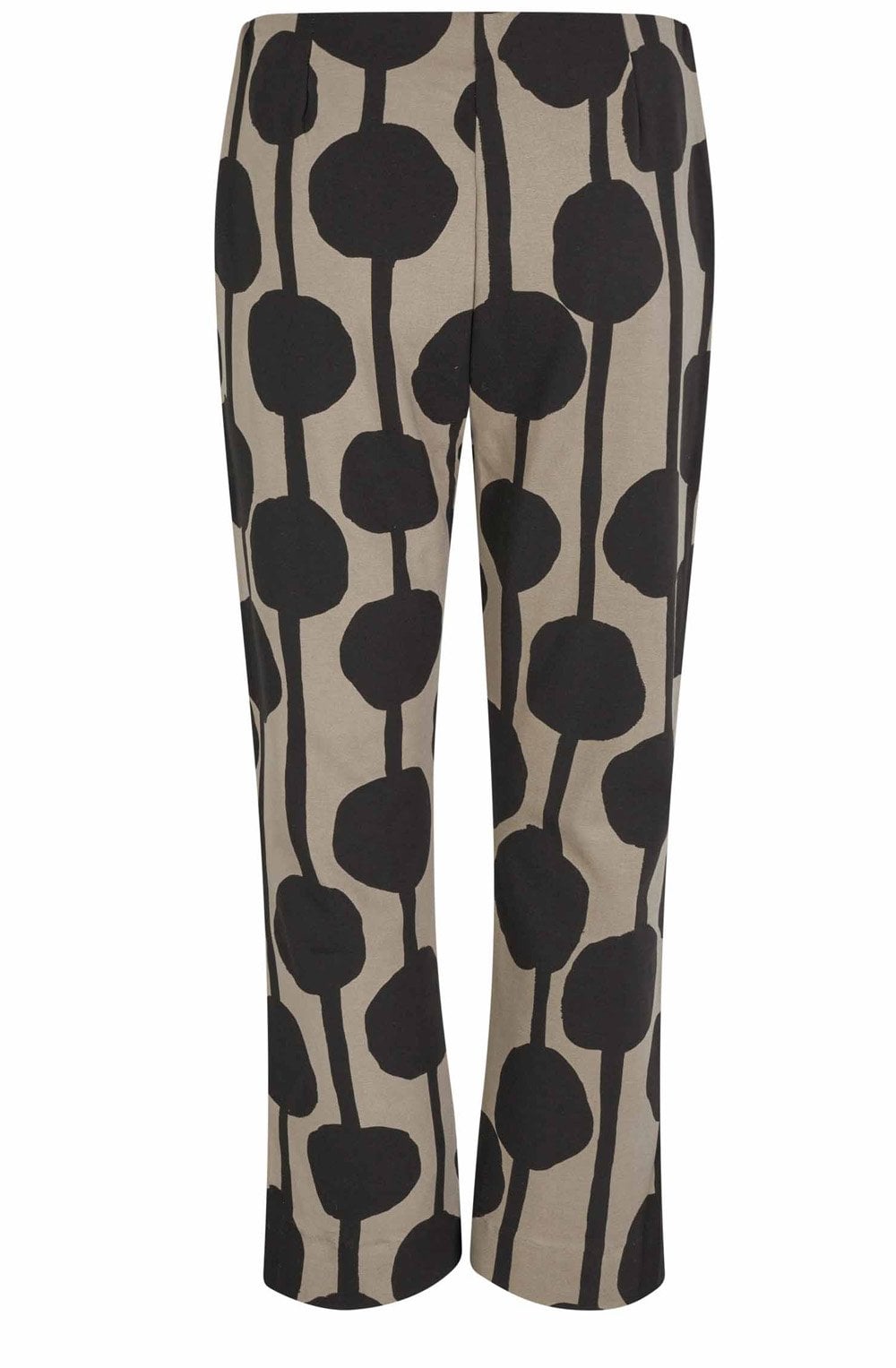 Roast Cashew Ankle Length Kick Flare Pabala Trousers