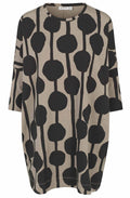 Roast Cashew Bold Print Gabini Oversized Tunic