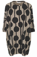 Roast Cashew Bold Print Gabini Oversized Tunic