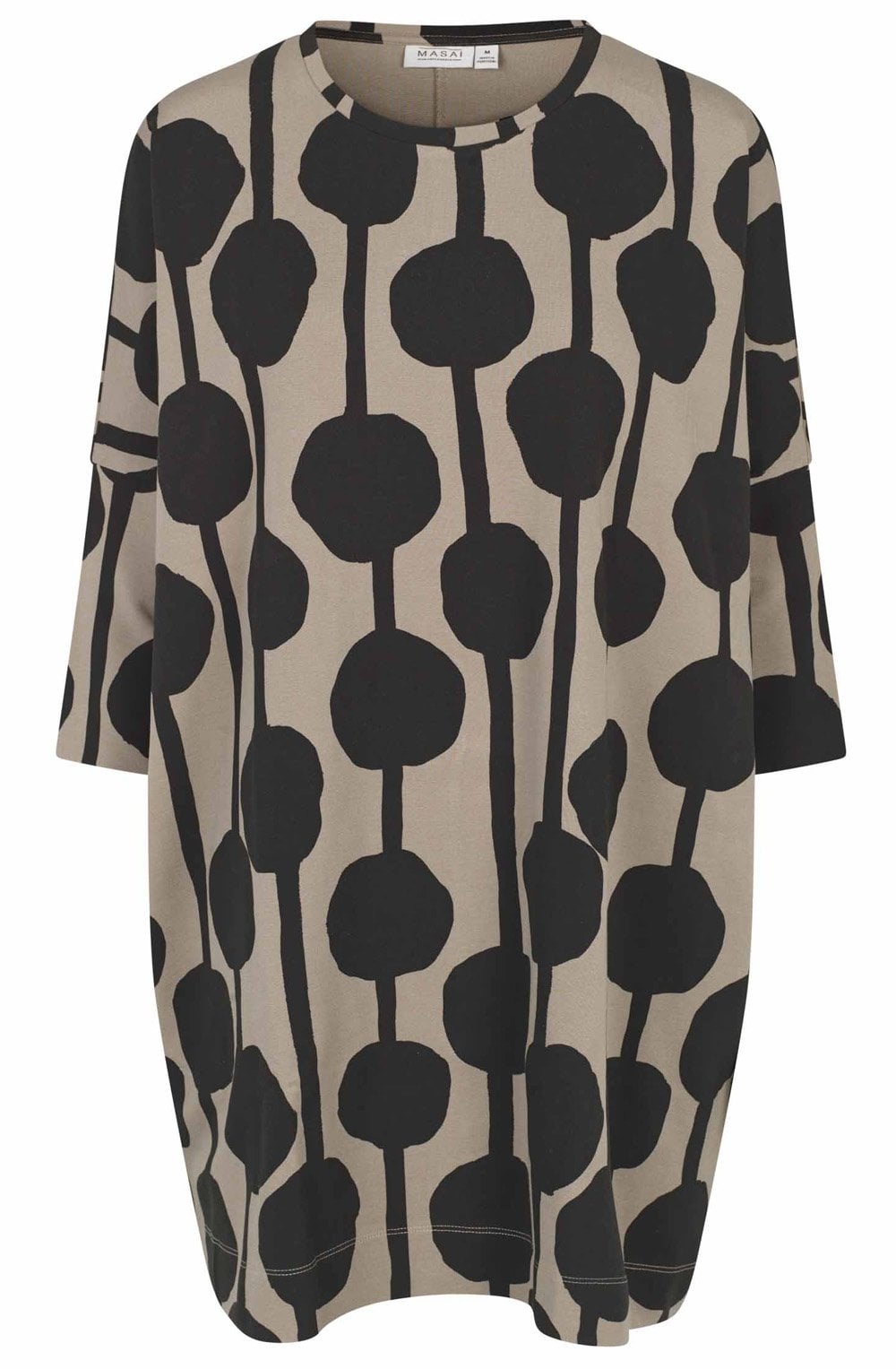Roast Cashew Bold Print Gabini Oversized Tunic
