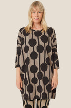 Roast Cashew Bold Print Gabini Oversized Tunic