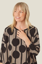 Roast Cashew Bold Print Gabini Oversized Tunic