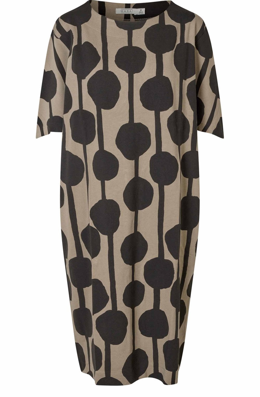 Roast Cashew Bold Print Nattie Jersey Dress