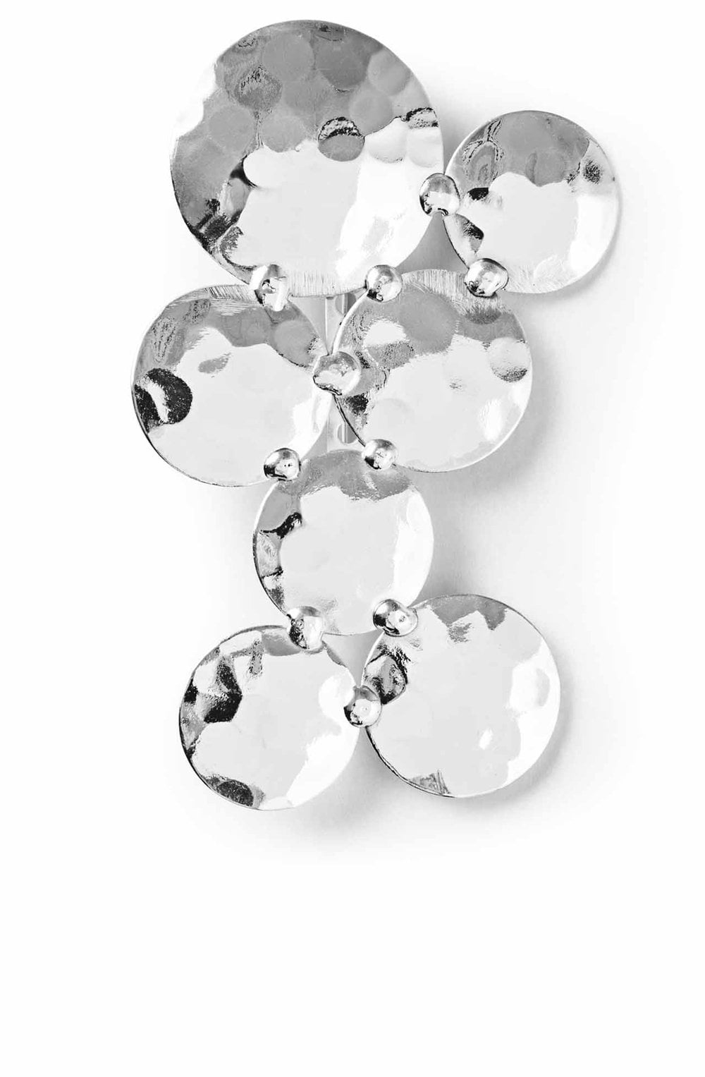 Rouvar Silver Discs Brooch