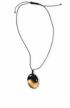 Ruffa Gold and Black Beaded Necklace