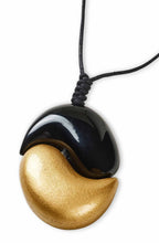 Ruffa Gold and Black Beaded Necklace