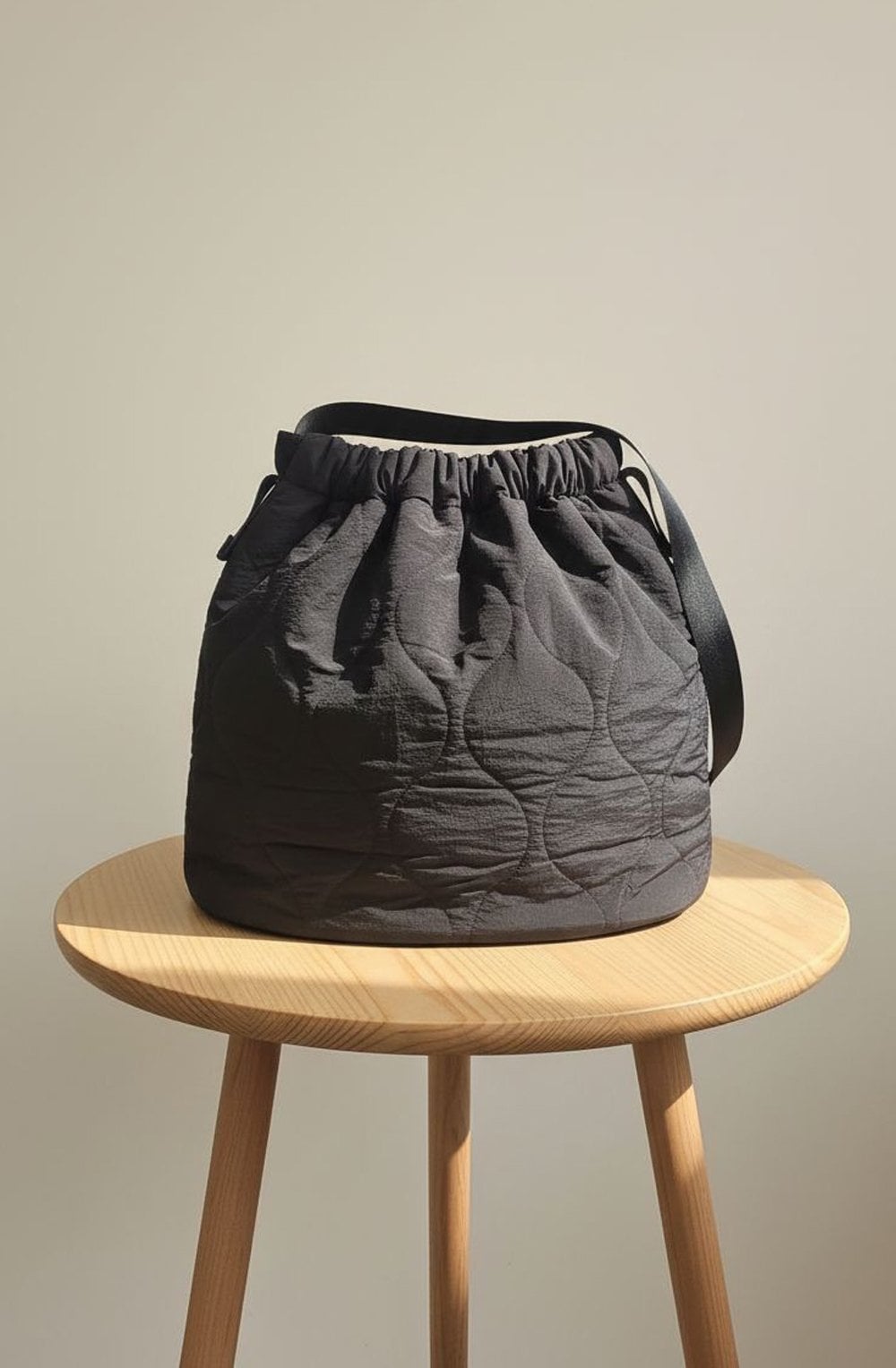 Rumiva Black Quilted Bag