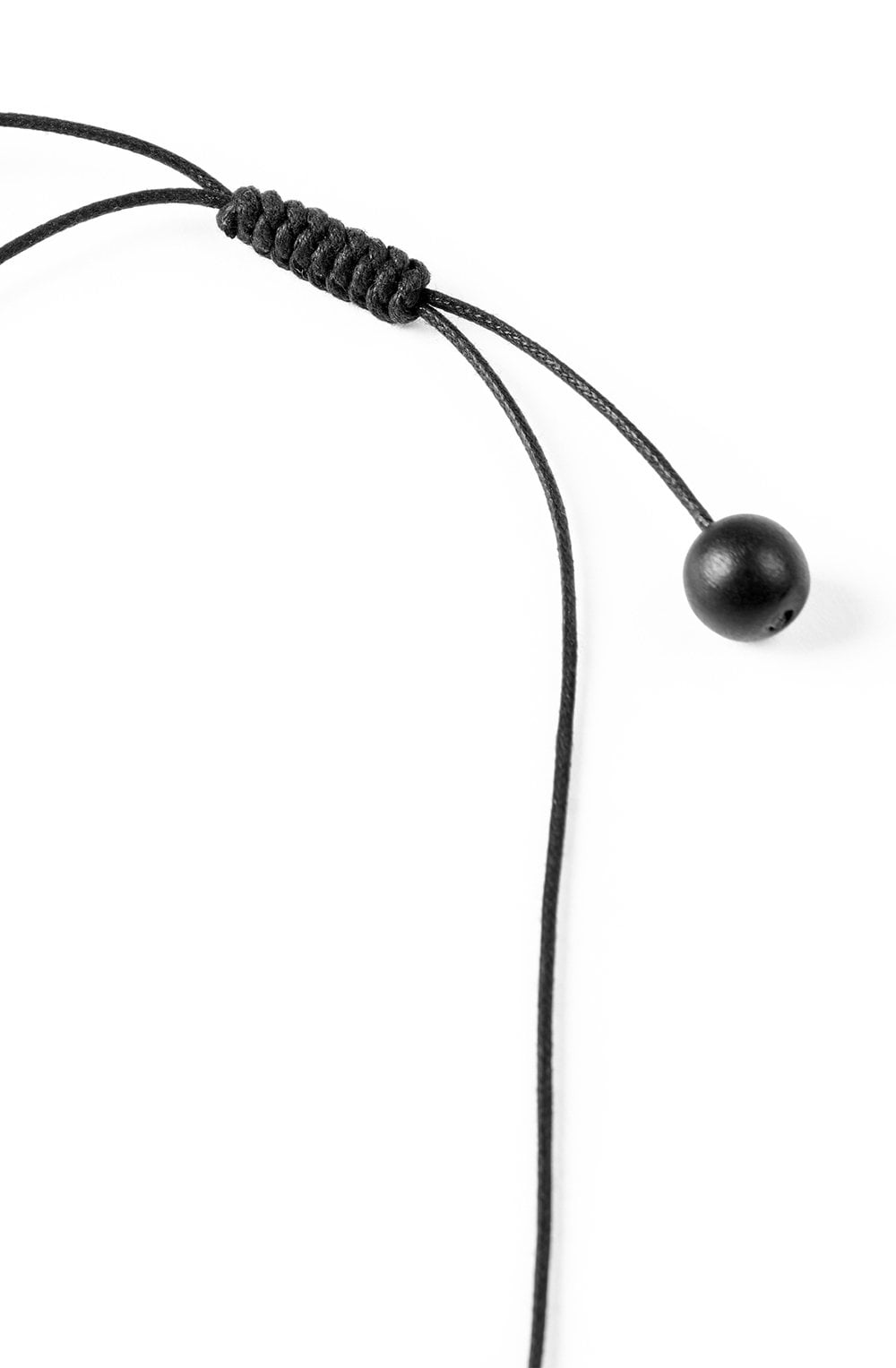 Rykka Black Wooden Bead Necklace