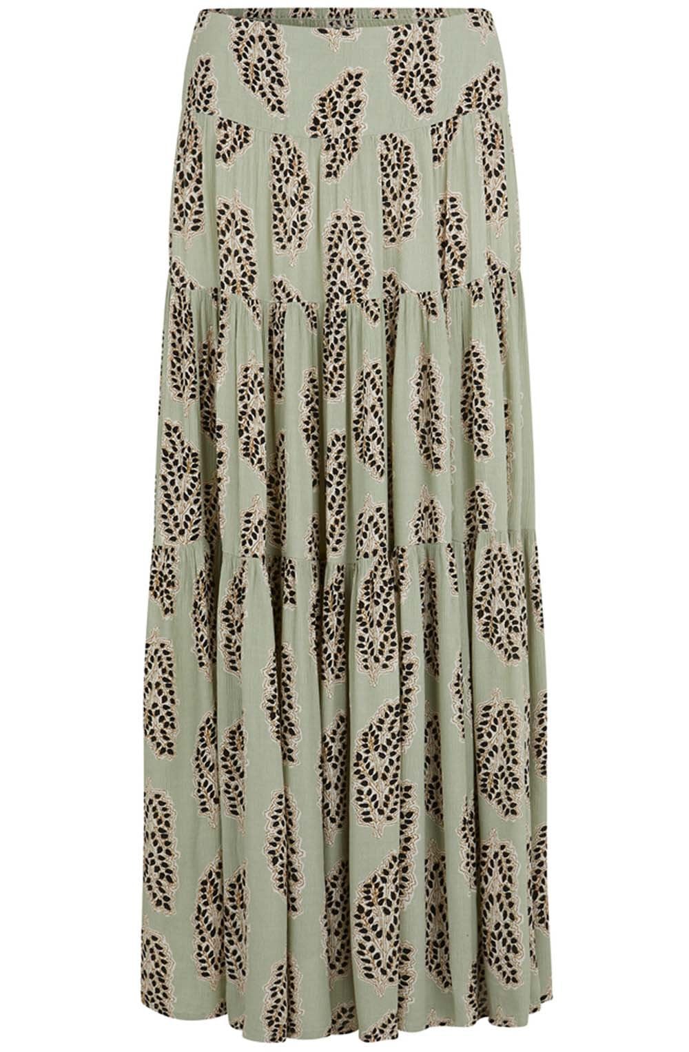 Sable Desert Sage Tiered Skirt