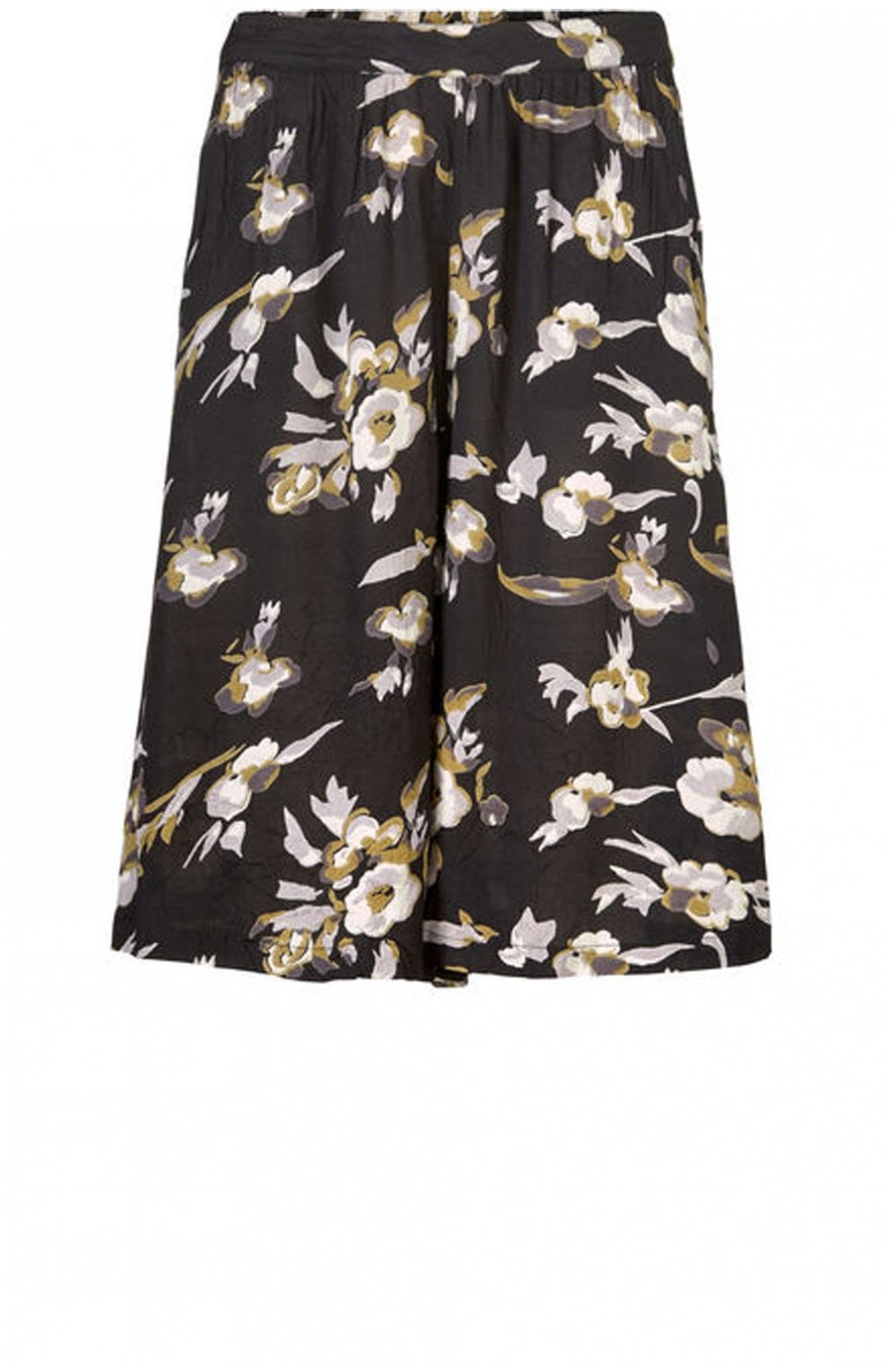 Sable Floral Design Culottes