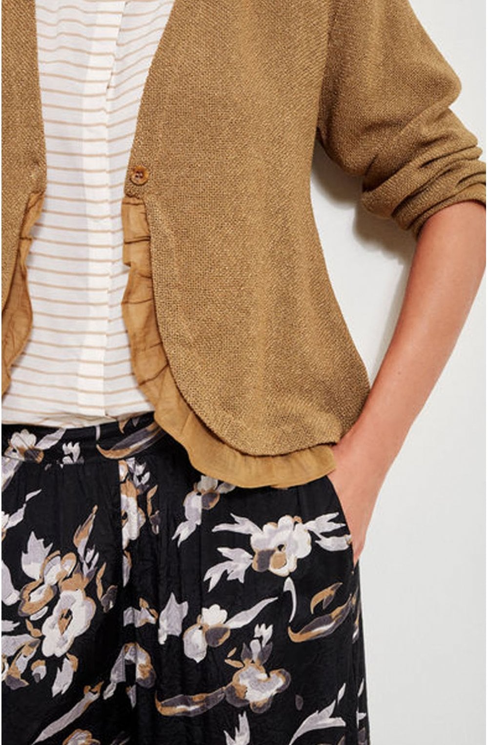 Sable Floral Design Culottes