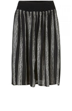 Sanne Black & White Striped Skirt