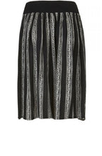Sanne Black & White Striped Skirt
