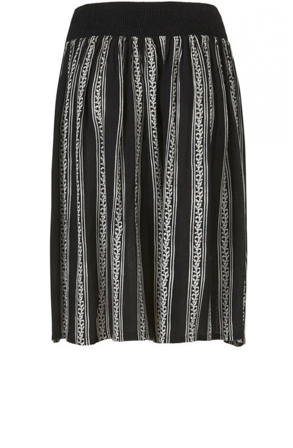 Sanne Black & White Striped Skirt