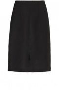 Sara Black Linen Skirt