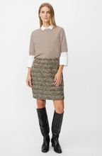 Saturina Black and Gold Buclé Skirt