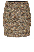 Saturina Black and Gold Buclé Skirt