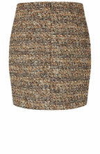 Saturina Black and Gold Buclé Skirt