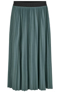 Shirley Green Blue Jersey Pleated Skirt
