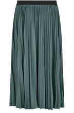Shirley Green Blue Jersey Pleated Skirt