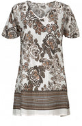 Situssa Sand Floral Tunic