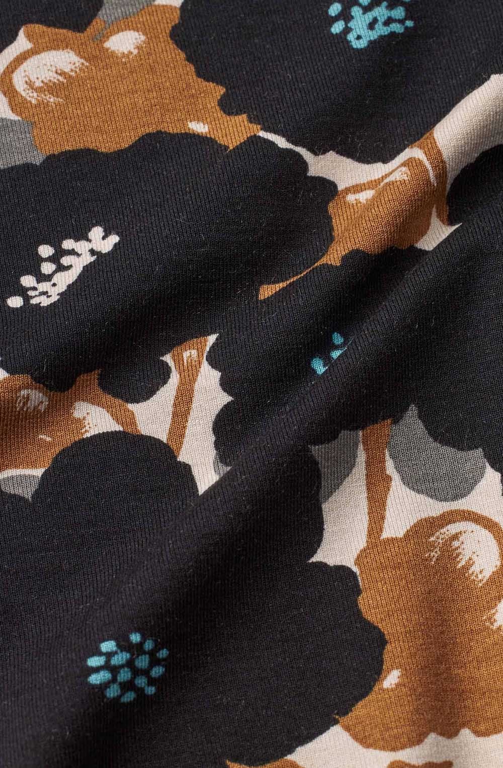 Teal and Gold Buttana Jersey Top
