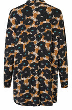 Teal and Gold Floral Gisan Tunic