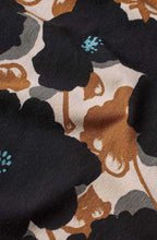 Teal and Gold Floral Gisan Tunic
