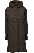 Thyra Quilted Chocolate Coat